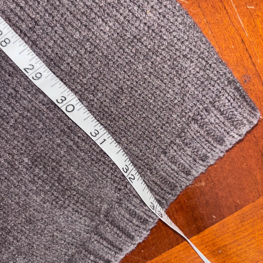 Vince | Taupe Brown | Wool Blend | Open Front Drape Cardigan | Short Sleeve | M - Picture 8 of 10